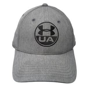 Under Armour Baseball Cap Gray Size XL Embroidered 6 Panel Polyester Blend